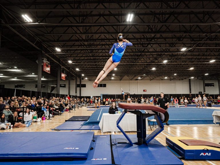Gymnastics Vault Table Future NCAA star? Greta Stowell's 1.5 Yurchenko vault shows collegiate-ready skills